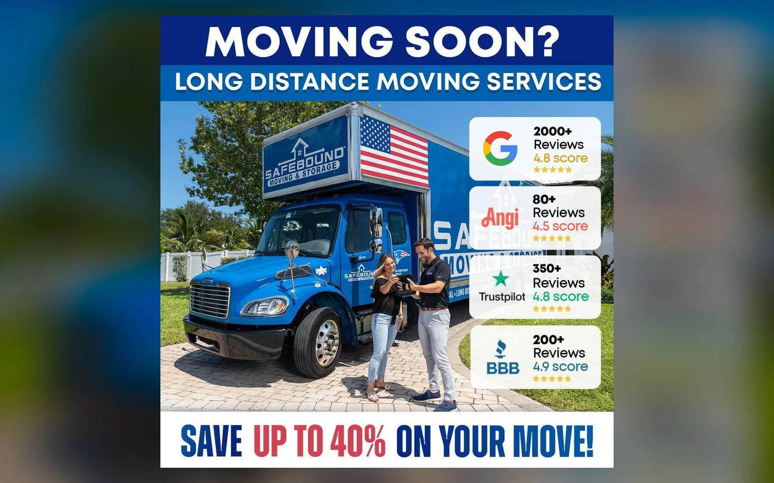 Safebound Moving & Storage long distance moving ad