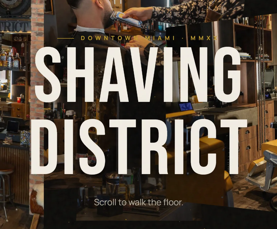 Shaving District — typeface specimen