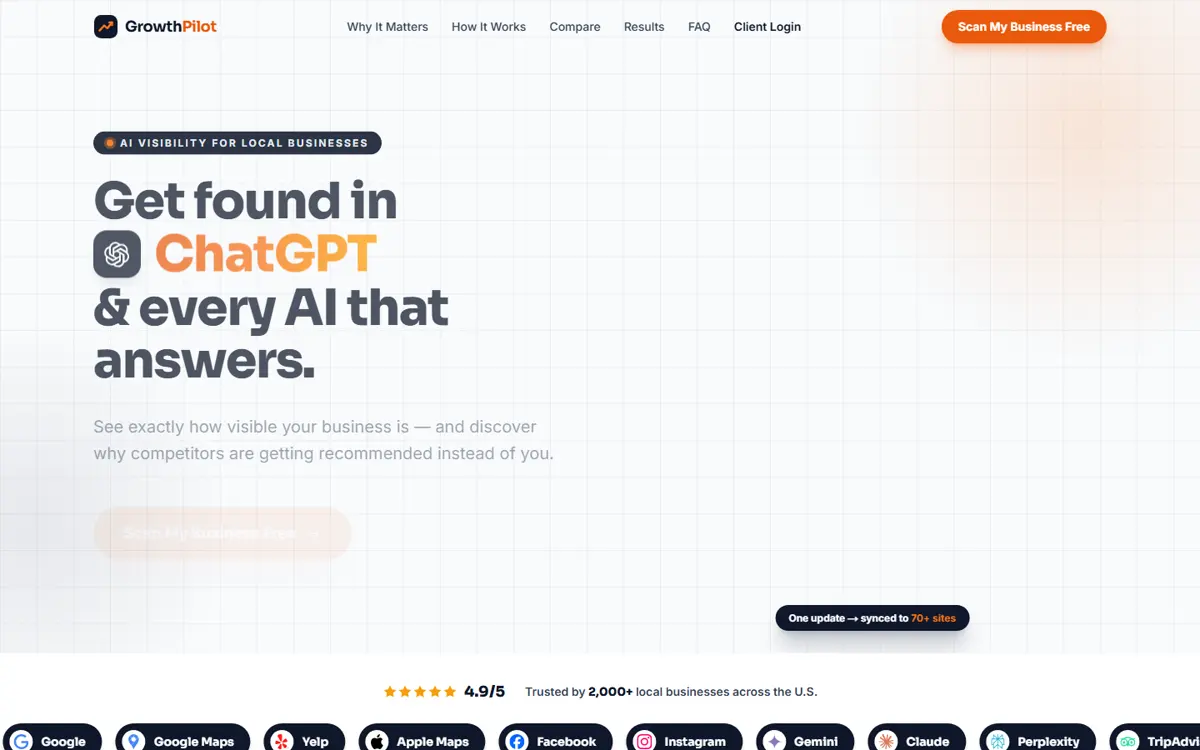 GrowthPilot — live website