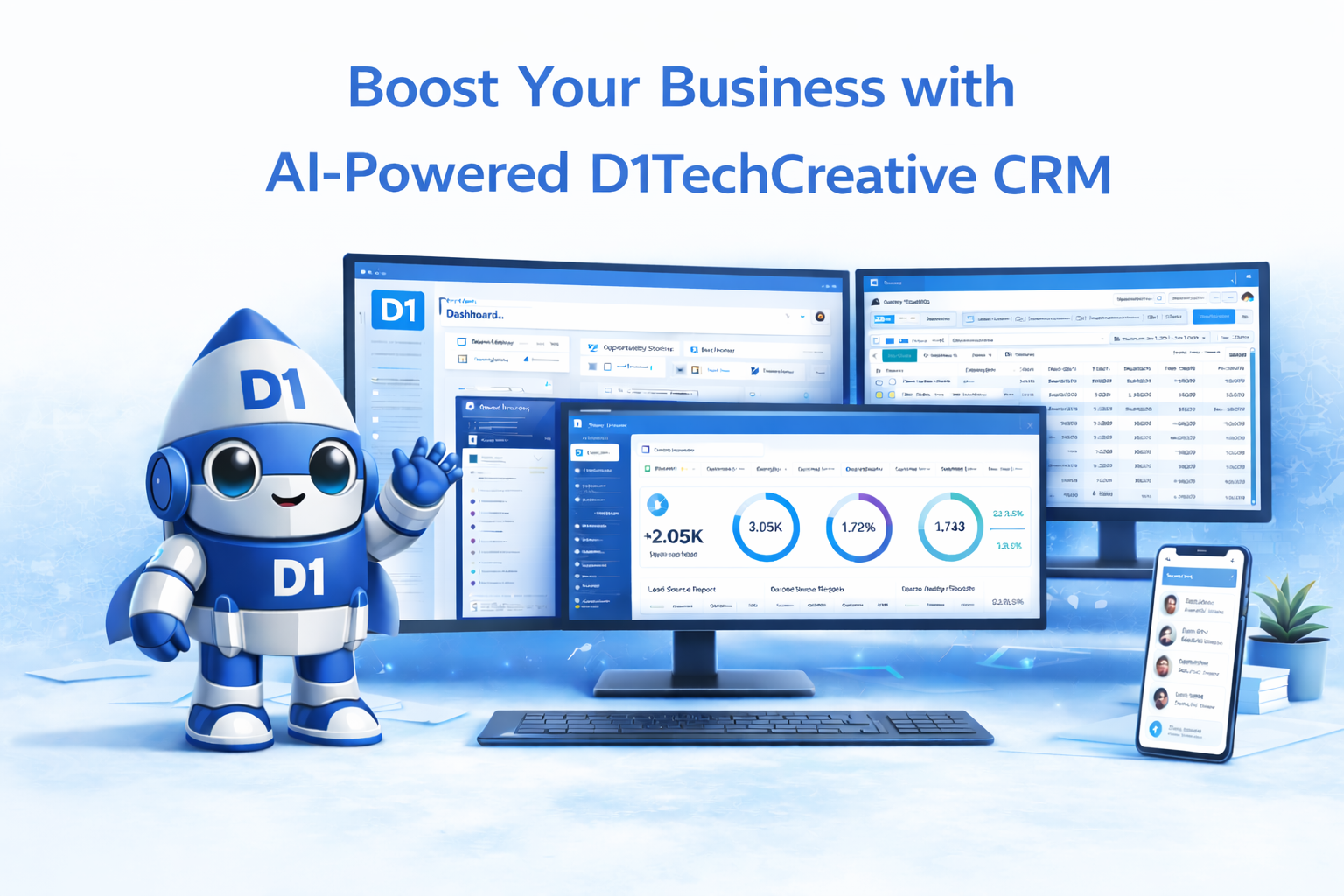 Boost Your Business with AI-Powered D1TechCreative CRM
