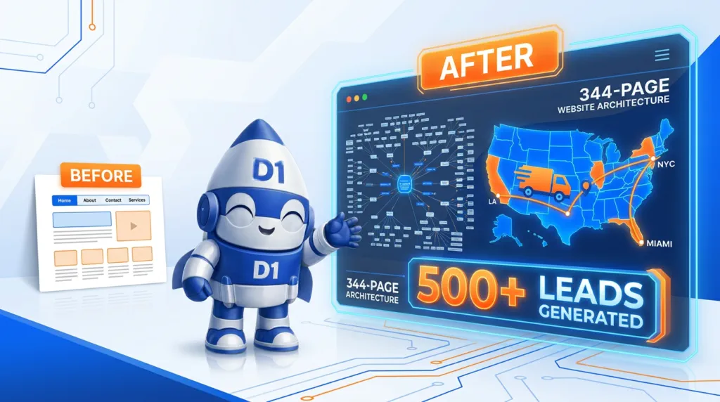 Case Study: How We Took A Plus Moving from a 6-Page Website to 344 Pages and 500+ Leads in 30 Days