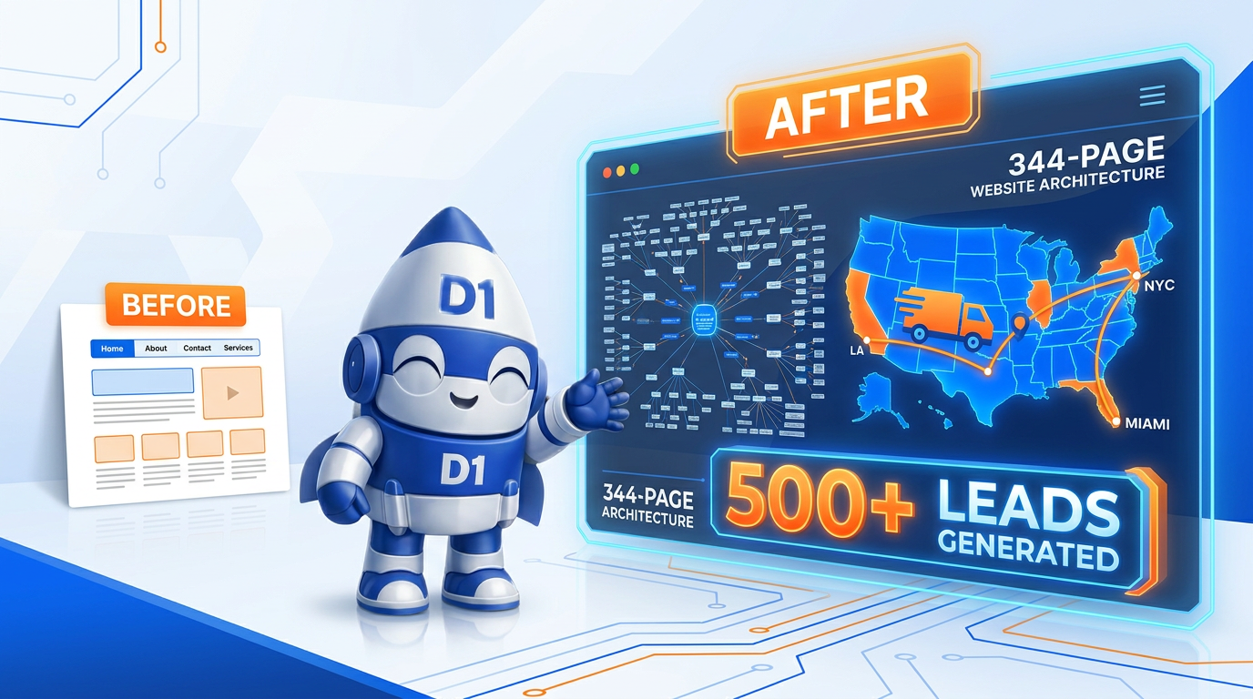 Case Study: How We Took A Plus Moving from a 6-Page Website to 344 Pages and 500+ Leads in 30 Days