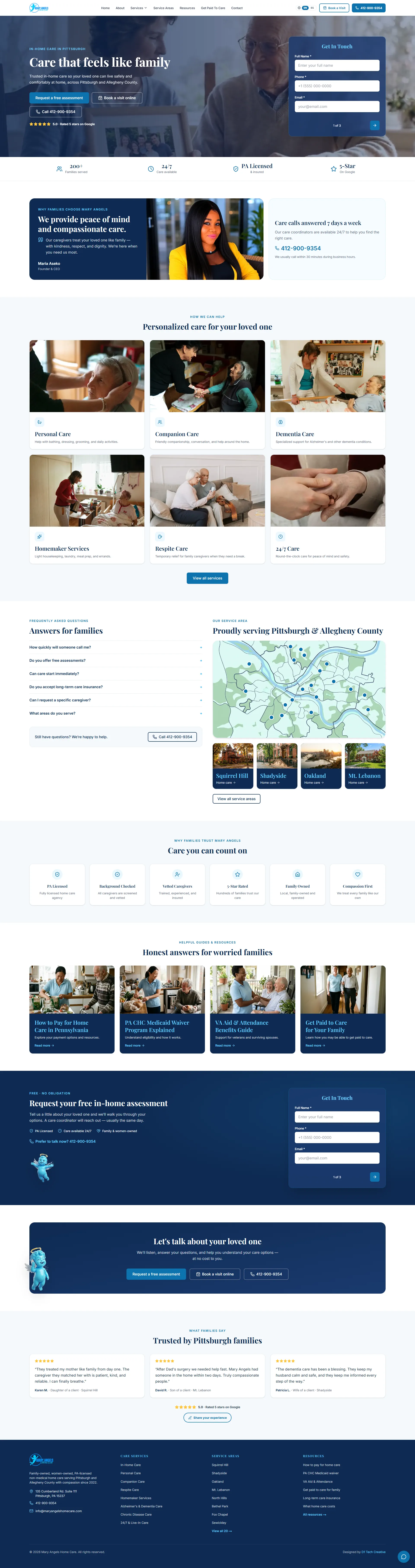 Mary Angels Home Care — after the rebuild